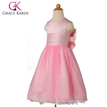 Grace Karin Nice Cute Design Pink Flower Girls Dresses With Big Bowknot CL4836